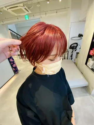 ミディアム カラー 髪質改善　ネイル コトミ🐸のヘアスタイル