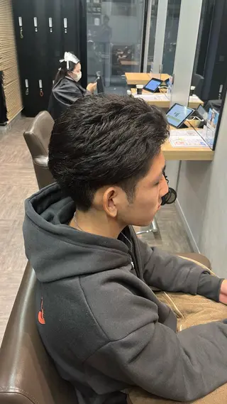 メンズ メンズカット パーマ飯野友喜のヘアスタイル