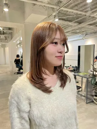 セミロング 🎀ダブルカラーレイ ヤーyuuri🎀のヘアスタイル