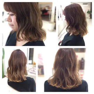 セミロング いけだ ゆうのヘアスタイル