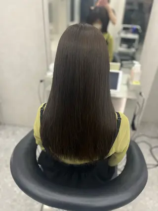 ロング カラー yui🎀ブリーチ なしベージュ／博多のヘアスタイル