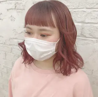 ミディアム カラー 💗モテガーリー💗 rumi♡のヘアスタイル
