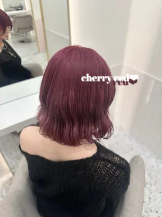 ミディアム カラー 🎀ちゃんりお🎀 /ブリーチなしカラーのヘアスタイル