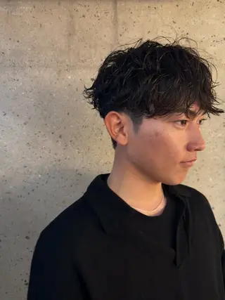 ショート パーマ メンズ Kaz. メンズ平尾・高宮のヘアスタイル