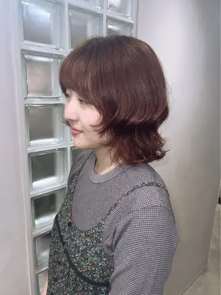 ミディアム カラー パーマ ☆ HARUKA ☆のヘアスタイル