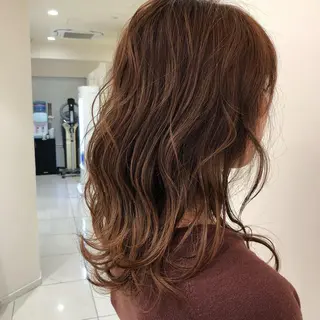 セミロング カラー 【髪質改善】 梅田　聡のヘアスタイル