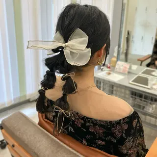 ヘアアレンジ MIDORI🎀 透明感/ベージュのヘアスタイル