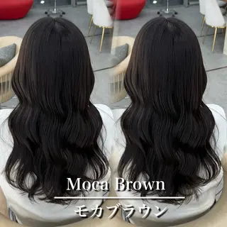 ロング カラー 髪質改善|透明 感カラー🩵レイヤーのヘアスタイル