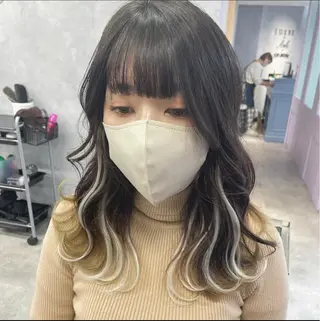 ミディアム ブリーチ&エクステ 🥀ケアカラー特化のヘアスタイル
