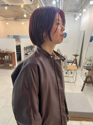 ショート カラー eri kinjoのヘアスタイル
