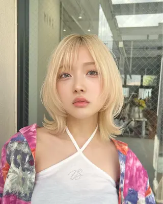 ミディアム カラー ⟡ボブ⟡レイヤー⟡ MINX岩下愛翔のヘアスタイル