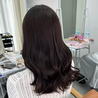 セミロング カラー ヘアアレンジ ブリーチなしカラー /新百合ヶ丘/安形翔のヘアスタイル