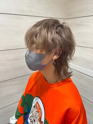 ミディアム メンズ メ イのヘアスタイル