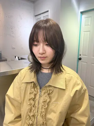 ミディアム ハッシュカット🎀 レイヤーカットのヘアスタイル