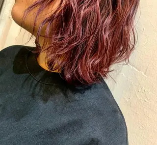 ミディアム カラー 早坂 裕真のヘアスタイル
