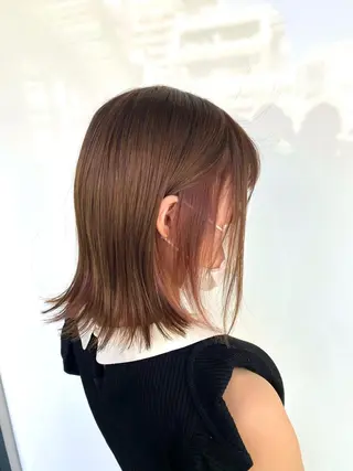 ミディアム 大石 さやかのヘアスタイル