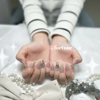 ネイル 💜4/14空✩.* Yuuna💜のネイルデザイン