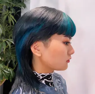 カラー デザインカラーウルフ 宙也のヘアスタイル
