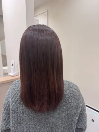 セミロング カラー 松島 hairのヘアスタイル
