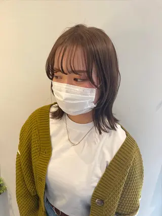 ミディアム カラー 大西 暦のヘアスタイル