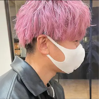 カラー メンズ 緑川 佳薫のヘアスタイル