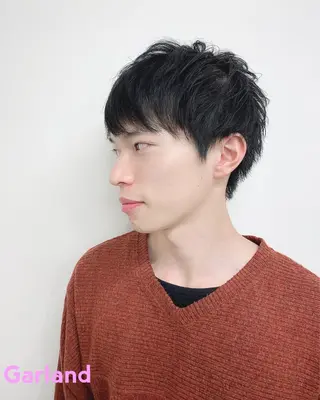 ショート メンズ 肌に馴染むカラー 梅田・増田のヘアスタイル