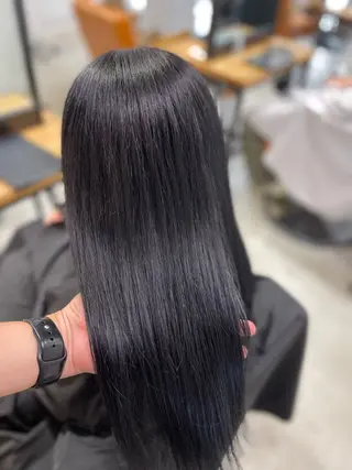 ロング カラー 髪質改善/堀江 ケアカラーtoshiのヘアスタイル