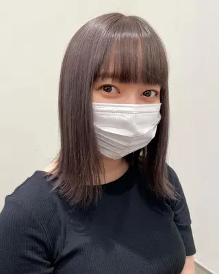 ミディアム カラー mir MIYUのヘアスタイル