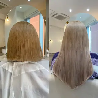 ロング MEI💫銀座 エクステ/艶カラーのヘアスタイル