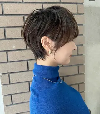 ショート 白髪率別白髪ぼかし /なおき/表参道のヘアスタイル