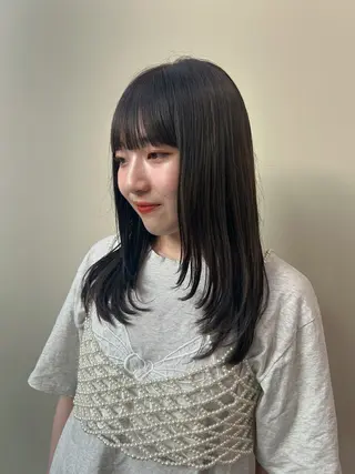 ロング 透明感カラー レイヤー/むつきのヘアスタイル