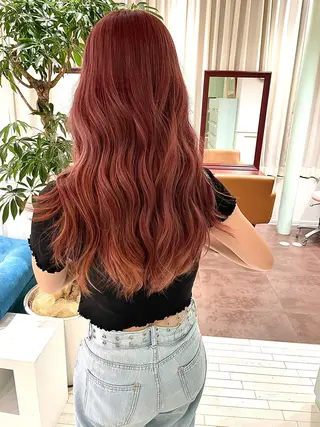 ロング カラー ヘアアレンジ 🧸ハイトーン🧸 ゆっきー🧸のヘアスタイル