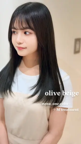 ロング カラー ワンホン×髪質改善 つのーか🩶‪🫧のヘアスタイル