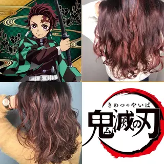セミロング カラー パーマ ヘアアレンジ メンズ キッズ ネイル マツエク・マツパ 新宿駅近♡友達とOK 🦋W -ワット -のヘアスタイル