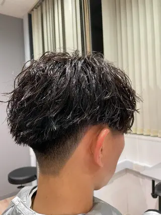 パーマ メンズ Ryo 難波 メンズサロンのヘアスタイル