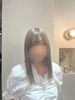 ミディアム カラー ヘアアレンジ 【혁명】さら/사라: Korean🍀のヘアスタイル