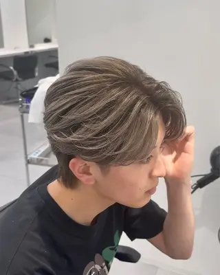 カラー メンズ そら/Ace栄 スパイキー/パーマのヘアスタイル