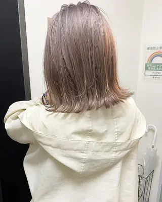 ミディアム カラー ⭐️横浜ブリーチ特化 美容師 堤涼⭐️のヘアスタイル