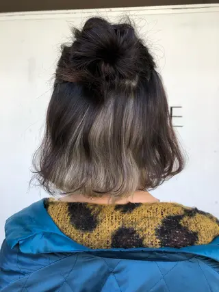 ミディアム カラー 勝野 麻美のヘアスタイル