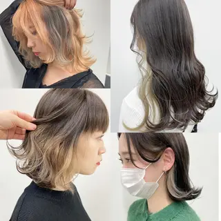 カラー ヘアアレンジ 🦄インナーカラー 🦄貫井彩花のヘアスタイル