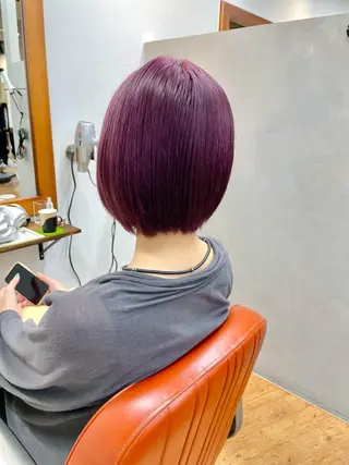 ショート カラー 有田裕真 【ブリーチカラー】のヘアスタイル