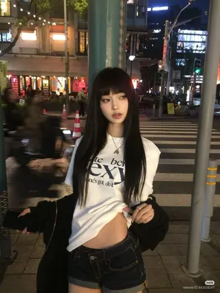 ロング カラー 原宿／ワンホンヘア SAAYA🖤のヘアスタイル