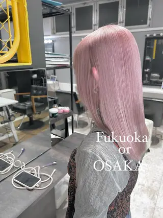 ミディアム カラー Giselハヤシ ケンタのヘアスタイル