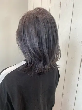 ミディアム 顔まわりカット🌟 くびれヘア/寺門遥輝のヘアスタイル