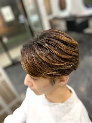 パーマ メンズ 成安 雪菜のヘアスタイル