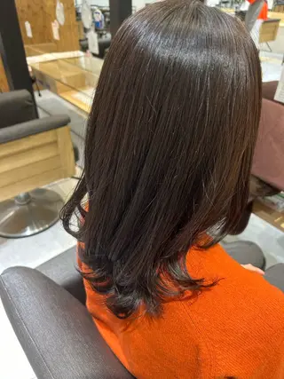 セミロング 玉田 千智のヘアスタイル