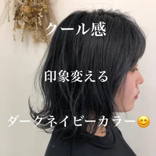 ミディアム カラー 【髪質改善】 梅田　聡のヘアスタイル