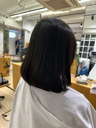 ショート 切りっぱなし/髪質 改善矯正/さやか🫧のヘアスタイル