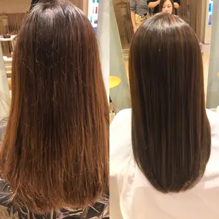ロング カラー 大久保 優香のヘアスタイル