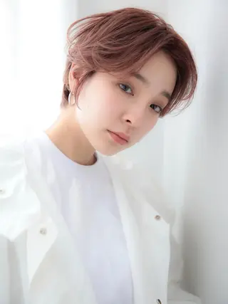 ショート カラー レイヤーカット✂️ 横浜No1♡下鳥翔子のヘアスタイル